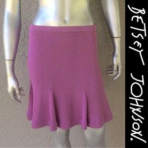 BETSEY JOHNSON Pink Knit Metallic